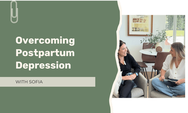 The Mindful Network Founder Denise and her fried Sofia sit together in a bright, comfortable living room having a supportive conversation, representing the importance of counselors for postpartum depression and compassionate mental health care for new mothers.
